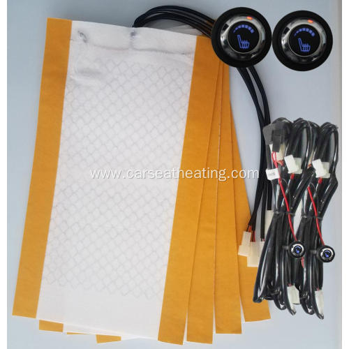 rotated alloy wire singe seat heated pads